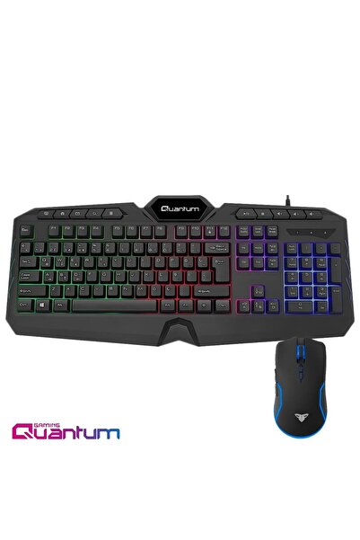 Quantum Gaming Kablolu Klavye Mouse Set Gaming-Quantum Gaming QG-Q6548QU Renk...