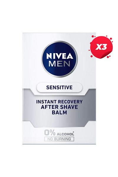 NIVEA X3 - NIVEA AFTER SHAVE BALSAM 100ML SENSITIVE RECOVERY