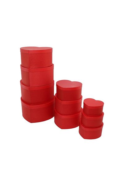 Modafiks 10 Pcs Boy Red Heart Gift Box (5122)