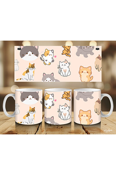 visdora Cat Printed Mug