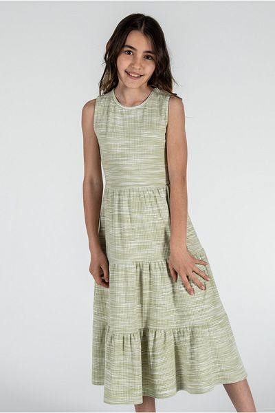 Kyron Girls' Wrapped Dress / with Different Color Options
