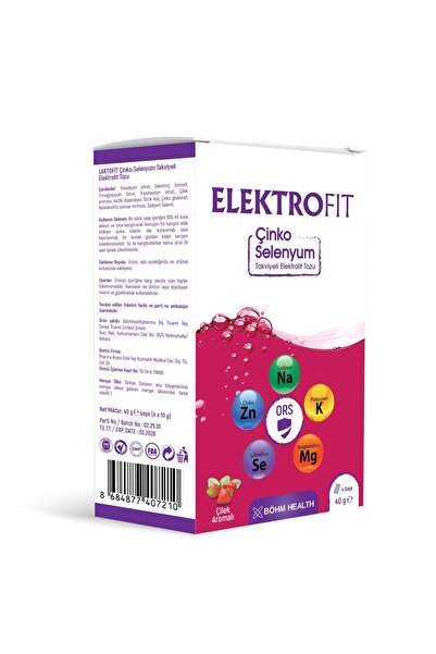 Elektrofit Çinko Selenyum Takviyeli Elektrolit Tozu 4 Saşe