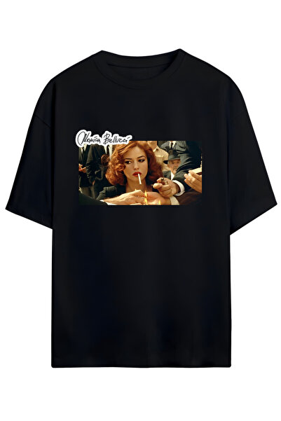 PERISENSE تي شيرت قطني ممشط كبير الحجم 100% قطن - تي شيرت صيفي مريح وفضفاض مط...