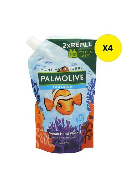 Palmolive X4 - PALMOLIVE SAPUN LICHID REZERVA 500ML AQUARIUM