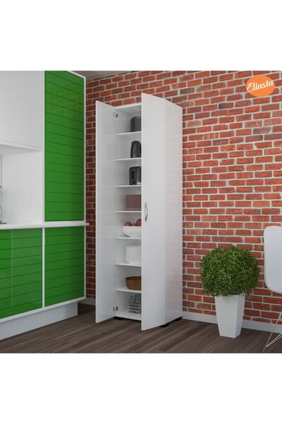 Modilayn Çok Amaçlı Dolap Mutfak Dolabı Banyo Dolabı Çocuk Odası Dolabı 8 Raflı Dolap