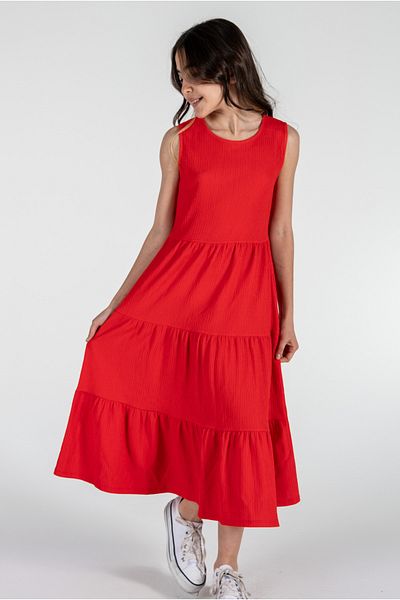 Kyron Girls' Wrapped Dress / with Different Color Options