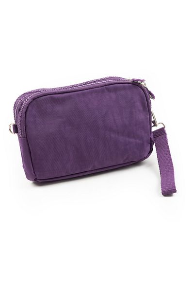 İMAKS Purple K002 Purple Waterproof Mobile Phone Carrying Bag with 4 Zippers Shoulder Strap and Wallet