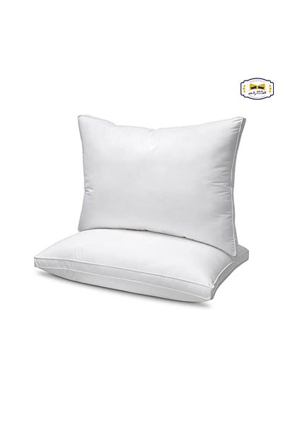 Gerenic 2 Hotel Pillows 100% Cotton 75 x 50 cm - White