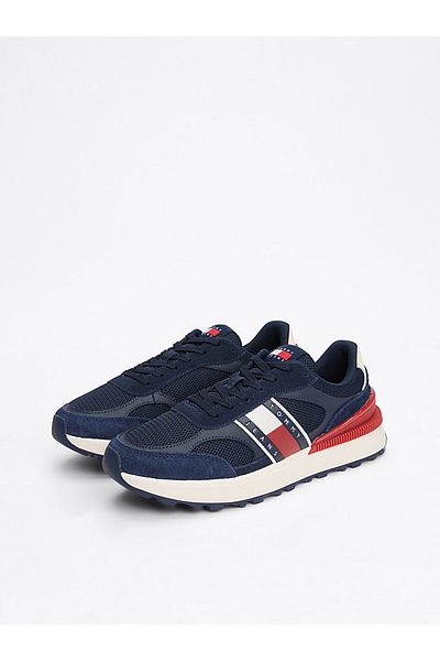 Tommy Hilfiger Men's High Comfortable Sole Suede Detailed Blue Sneakers Em0Em01537-C1G