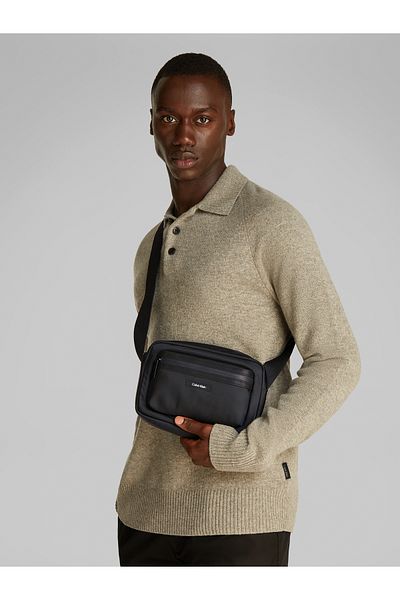Calvin Klein Black Essential Camera Crossover Bag