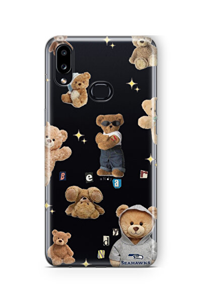 Multitronic Samsung Galaxy A10s Uyumlu Teddy Tasarım Baskılı Şeffaf Kılıf