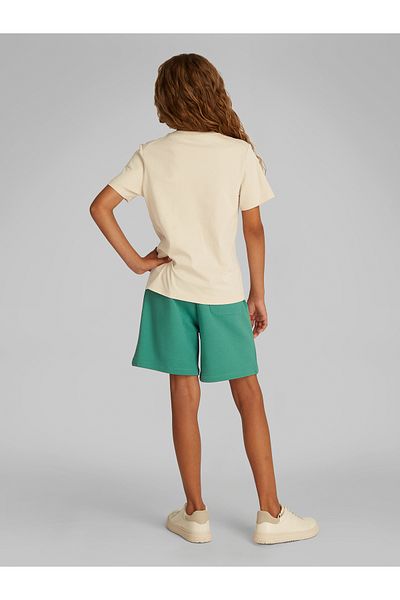 Calvin Klein Girls Gray Ck Monogram Short Sleeve T-Shirt