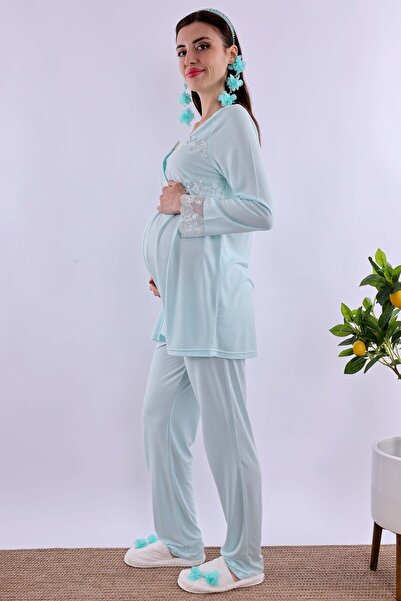 ByLohusa Effortt Turquoise Maternity Pyjama Set