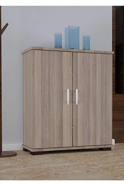 Modilayn Çok Amaçlı Dolabı Ayakkabılık 2 Kapaklı Ayakkabı Dolabı Raflı
