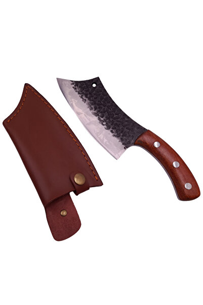 Depox Řeznický nůž IdeallStore, ručně vyrobený, Fine Cooking, 26 cm, dřevěná ...