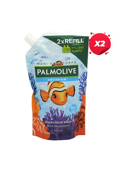 Palmolive X2 - PALMOLIVE SAPUN LICHID REZERVA 500ML AQUARIUM