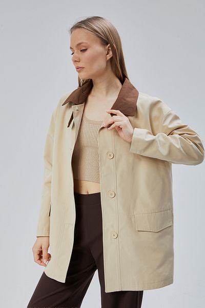 Bolivente Mink Oversize Casual Midi Trench Coat