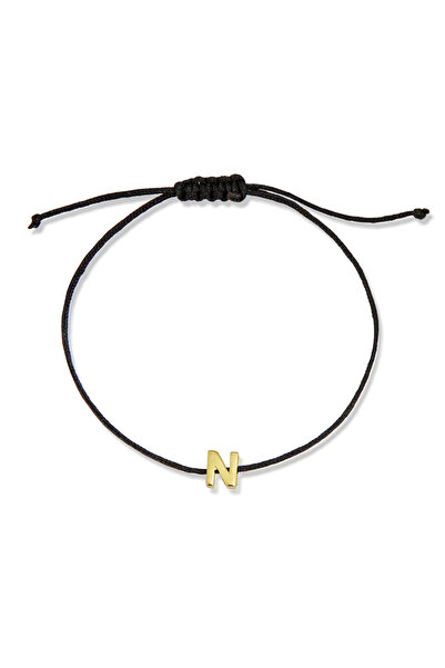 Altınkesesi 14 Ayar Altın İpli Harf Bileklik(N)