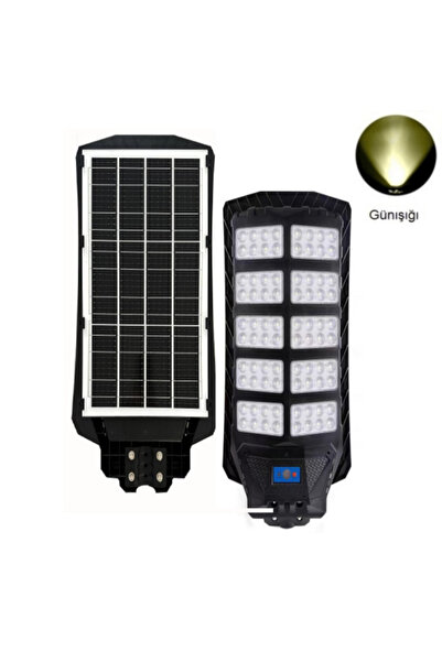 Forlife 1000 Watt Güneş Enerjili Solar Sokak ve Yol Aydınlatma Armatürü (Günı...