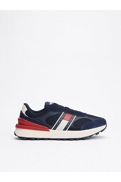 Tommy Hilfiger Men's High Comfortable Sole Suede Detailed Blue Sneakers Em0Em01537-C1G