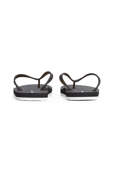 Calvin Klein Men Black/Bright White Thong+ TPU Flip Flops