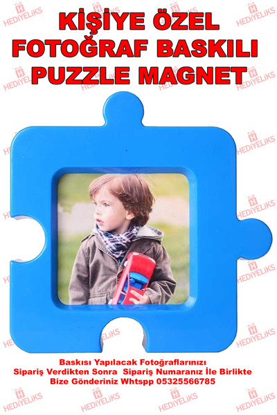 HEDİYELİKS Kişiye Özel Fotoğraf Baskılı Puzzle Masaüstü ve Magnet Fotoğraf Çe...