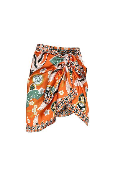 Bolder Mercan Japan Oranj Pareo (Does Not Show through) 50*145 cm