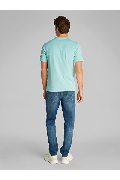 Calvin Klein Men Blue Badge Regular Short Sleeve T-Shirt