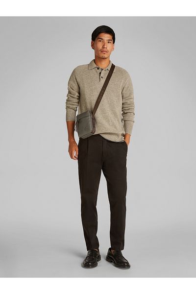Calvin Klein Gray Cargo Reporter Small Crossover Bag