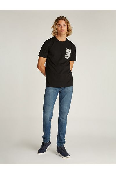 Calvin Klein Calvin Klein Men Black Serif Box Graphic Short Sleeve T-Shirt