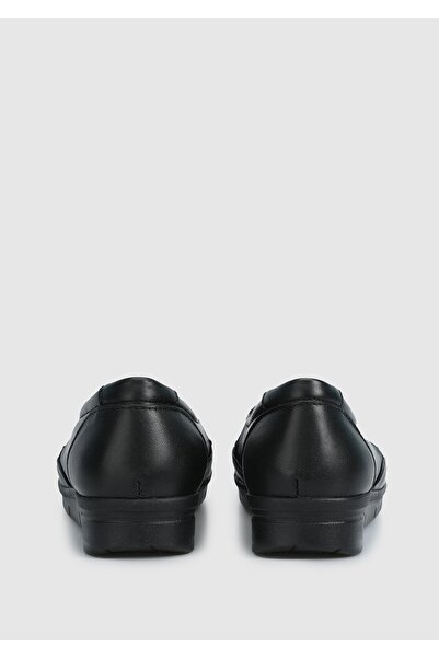 Eclipse Siyah Deri Kadın Ayakkabı