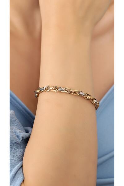 Altınkesesi Altın Üç Renk Günlük Bileklik