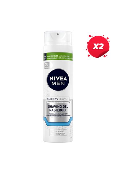NIVEA X2 - NIVEA GEL RAS 200ML SENSITIVE RECOVERY