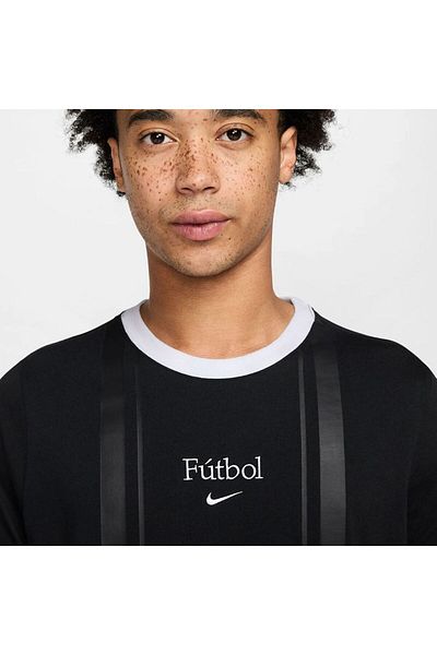 Nike Ανδρικό μπλουζάκι ποδοσφαίρου Μαύρο μπλουζάκι ποδοσφαίρου Casual αθλητικά - HJ3330-010