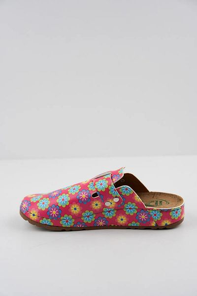 XJIM Women's Floral Pink Comfortable Sole Orthopedic Patterned Summer Lightweight Sabo Slippers