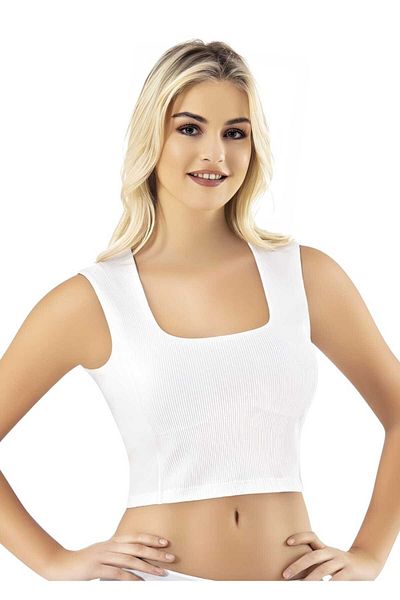 Uniquetrenders Γυναικείο Crop Top Kaşmirs με φαρδύ λουράκι 3'