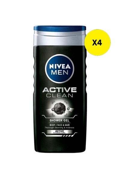 NIVEA X4 - NIVEA SHOWER GEL 500ML MEN ACTIVE