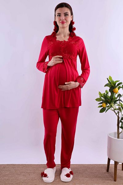 ByLohusa Effortt Cherry Maternity Pajama Set
