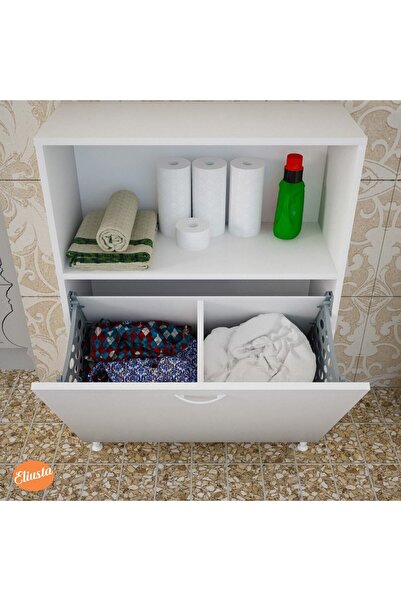 Modilayn Iki Gözlü Sepetli Banyo Dolabı