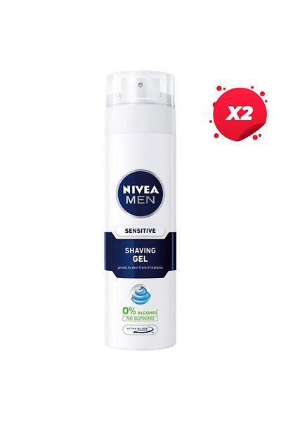 NIVEA X2 - NIVEA GEL RAS 200ML SENSITIVE