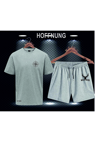 HOFFNUNG Full Shorts Compass Compass Unisex Bottom Top Set