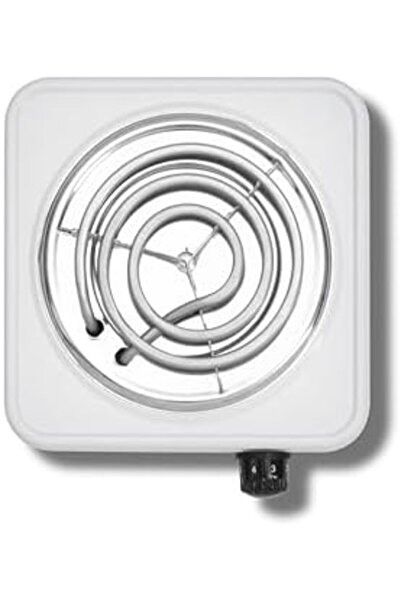 ALSAIF Electric Stove With Single Hot Plate, 1000w Stainless Steel, White - Al Saif, E04316