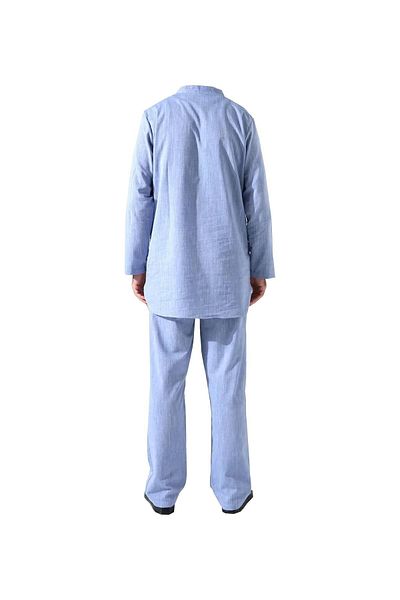 Çağrı Men's Single Pocket Shirt Pants Double Suit Hajj and Umrah Clothing