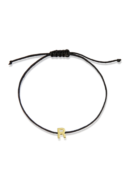 Altınkesesi 14 Ayar Altın İpli Harf Bileklik(R)