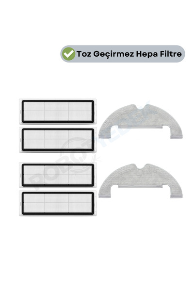 robotyedek Filtru Hepa de înlocuire compatibil și mop compatibil Dreame Z10 P...