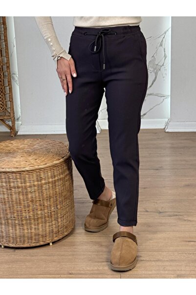 X-Young material elastic Pantaloni cu talie elastică cu două tăișuri MARO ÎNCHIS