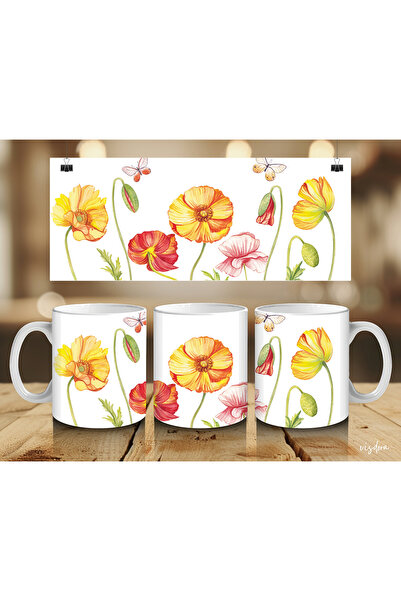 visdora Floral Printed Mug