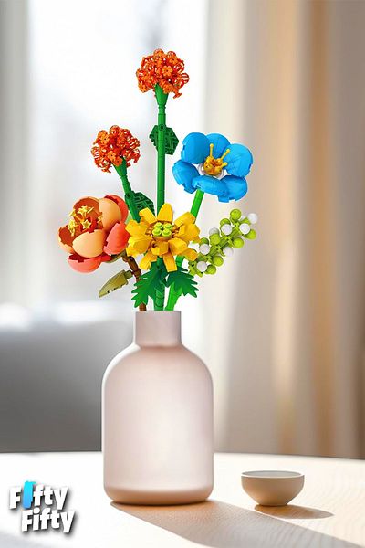 Vagonlife 633 Piece Flower Model Decorative and Collectible Set Ffhz-4601