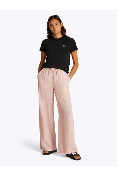 Tommy Hilfiger Dámské černé tričko Regular Fit