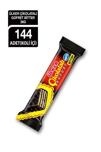 Ülker Çıkolatalı Gofret Bıtter 36gr X144 Adet